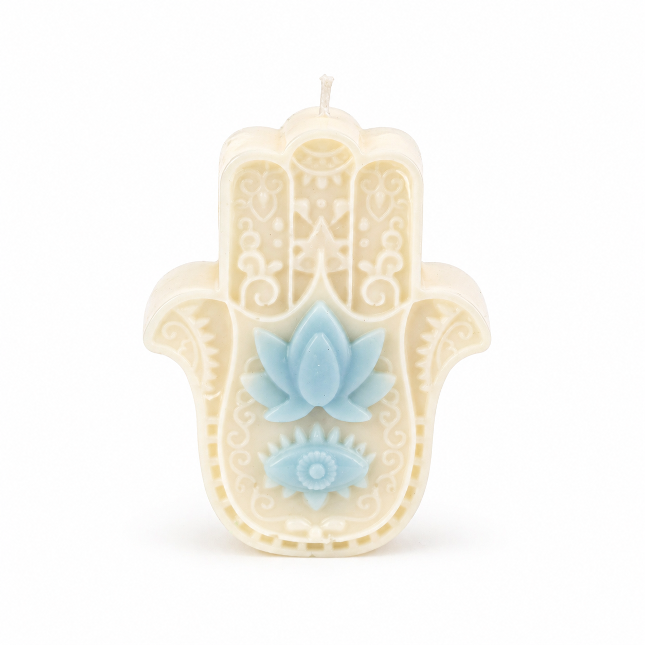 Apsaugai - sojų vaško žvakė "Hamsa ranka" - Image 2