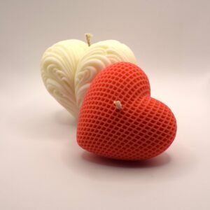 sojų vaško žvakė širdutė